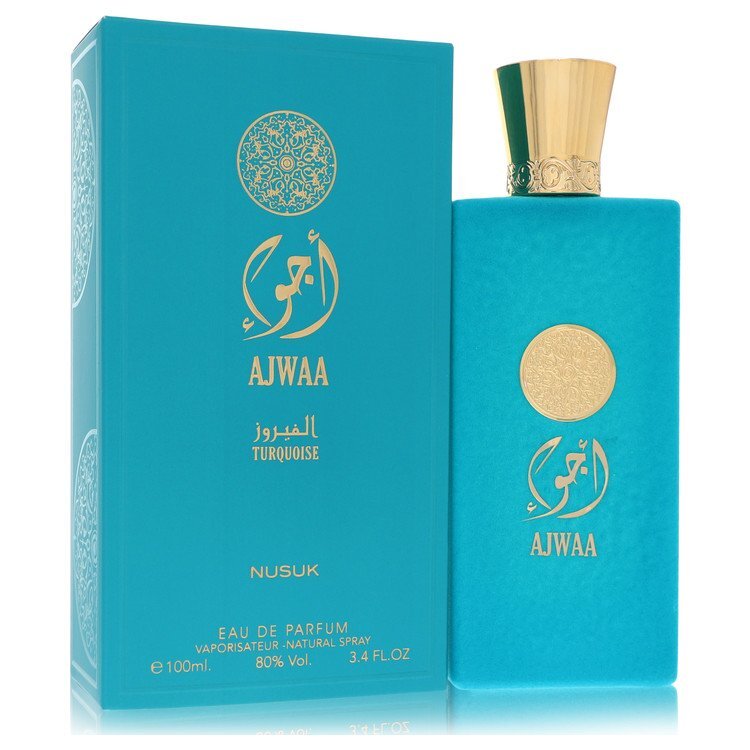Nusuk Ajwaa Turquoise by Nusuk Eau De Parfum Spray (Unisex) 3.4 oz (Women)