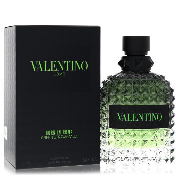 Valentino Uomo Born In Roma Green Stravaganza by Valentino Eau De Toilette Spray 3.4 oz (Men)