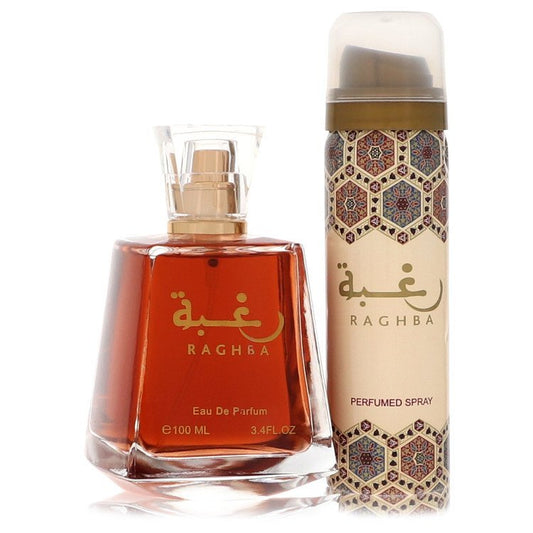 Lattafa Raghba by Lattafa Eau De Parfum Spray Plus 1.7 Oz Deodorant Spray (Unboxed) 3.4 oz (Men)