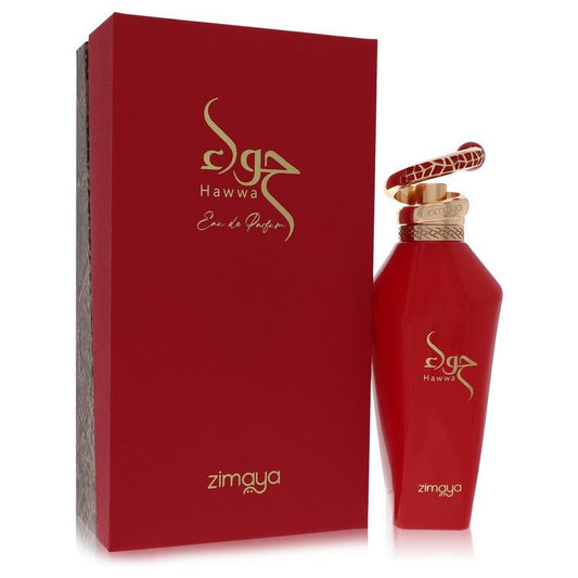 Afnan Zimaya Hawwa Red by Afnan Eau De Parfum Spray (Unisex) 3.4 oz (Women)