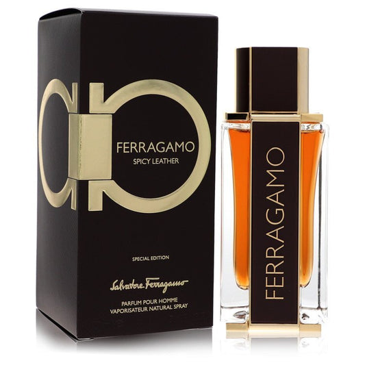 Salvatore Ferragamo Spicy Leather by Salvatore Ferragamo Eau De Parfum Spray 3.4 oz (Men)