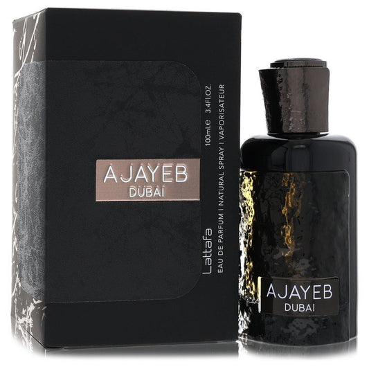 Lattafa Ajayeb Dubai by Lattafa Eau De Parfum Spray (Unisex) 3.4 oz (Men)