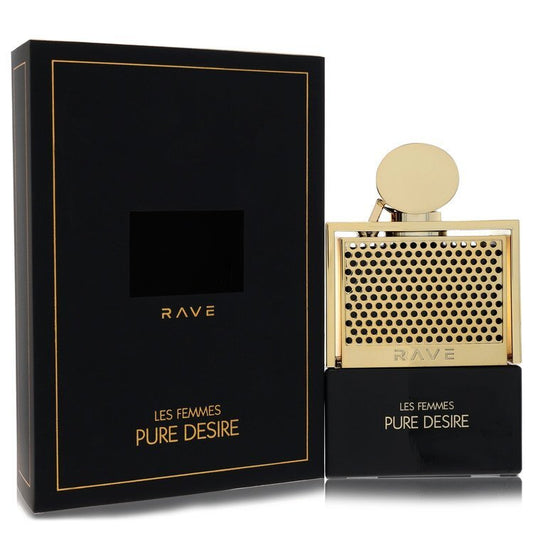 Lattafa Rave Pure Desire Gold by Lattafa Eau De Parfum Spray 3.4 oz (Women)