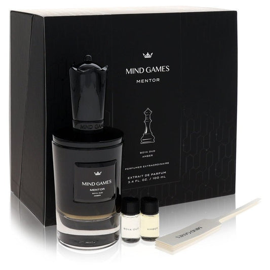 Mind Games Mentor by Mind Games Gift Set -- 3.4 oz Extrait De Parfum Spray + 2 x 0.10 Mini EDP (Women)